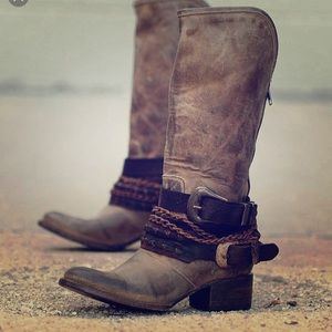 FREEBIRD by STEVEN FB-SMOKE ALL LEATHER .... NEW!